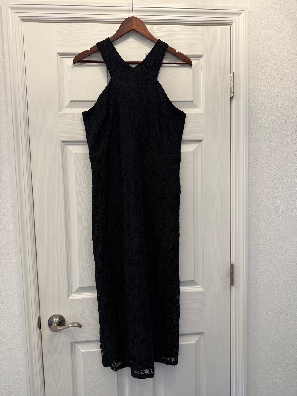 Sam Edelman Black Lace Halter Midi Dress